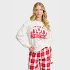 R&B | Das fröhliche Weihnachts-Pyjama-Oberteil Frauen
