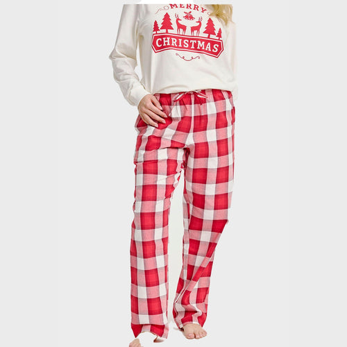 R&B | Flanell Weihnachten Hose Damen