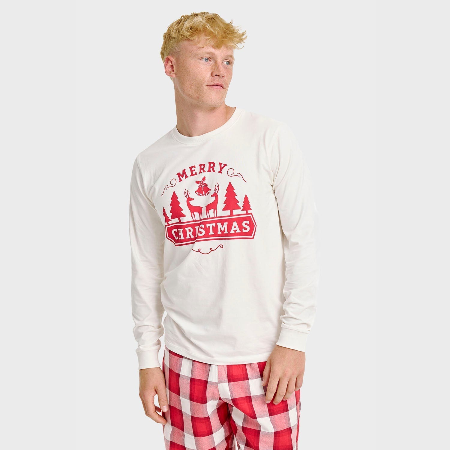 R&B | Das fröhliche Weihnachts-Pyjama-Oberteil Herren