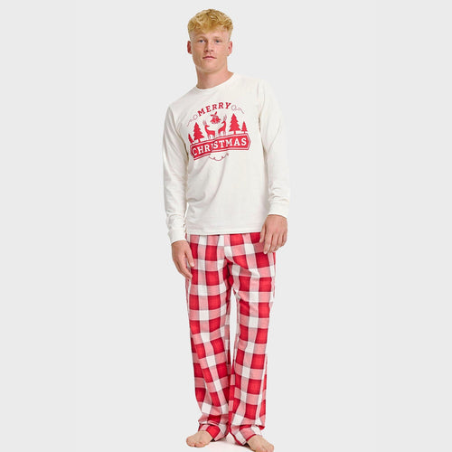 R&B | Das fröhliche Weihnachts-Pyjama-Oberteil Herren