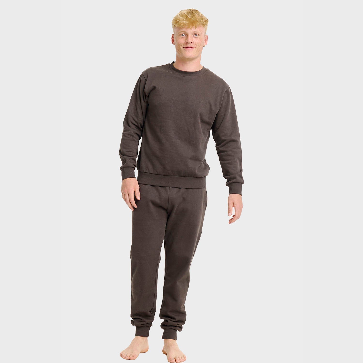R&B | Braunes Sweatset Herren