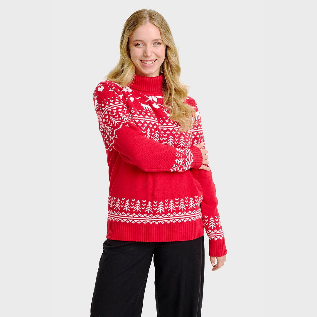 R&B | Der Grönland Weihnachtsrollkragenpullover Damen