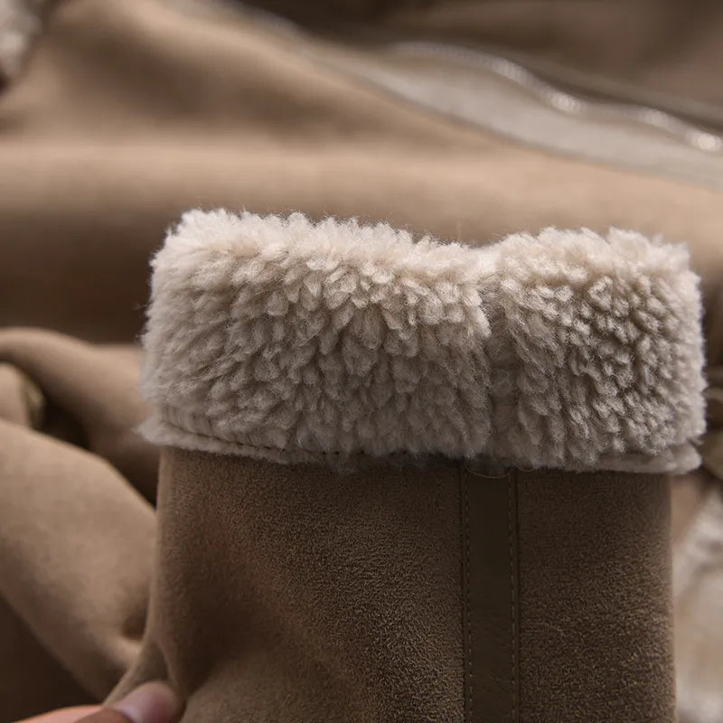 R&B | Wildleder Winterjacke - Warm & Stilvoll