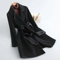 R&B | Damen Lange Winter Wollmantel