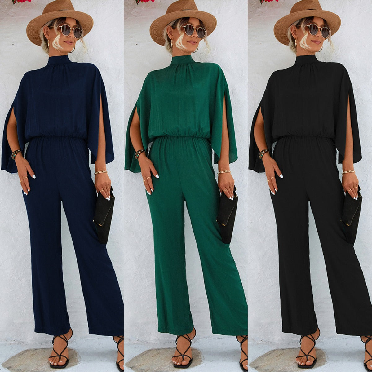 R&B | Jumpsuit mit Stehkragen