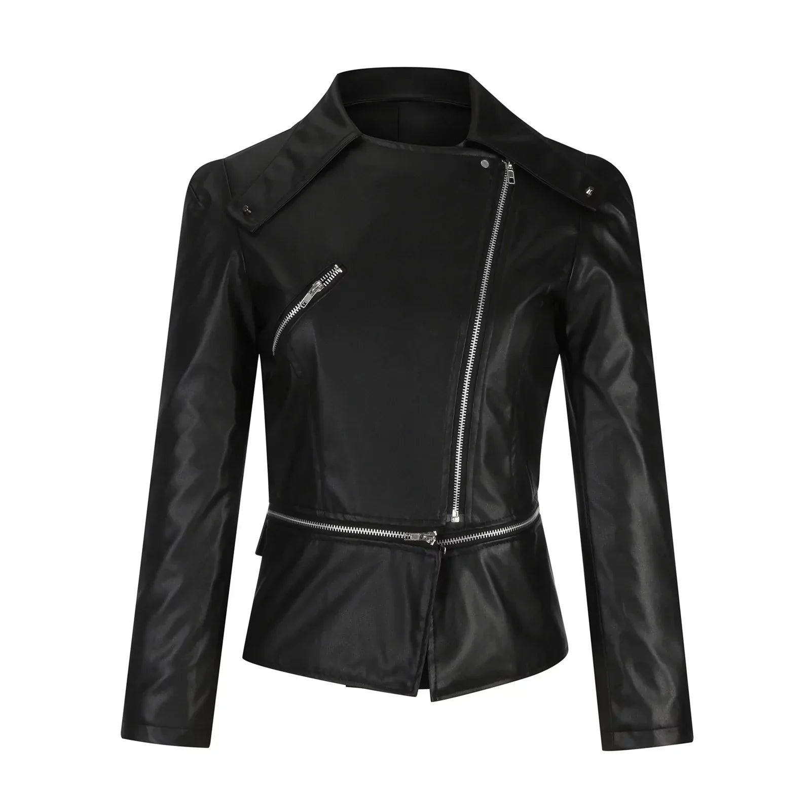 R&B | Leder Bikerjacke - Cool & Stilvoll