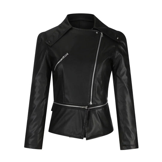 R&B | Leder Bikerjacke - Cool & Stilvoll