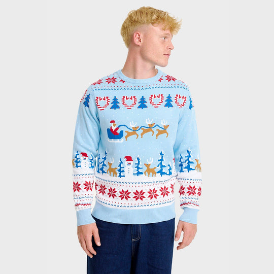 R&B | Christmas Wonderland Weihnachts-Pullover Herren