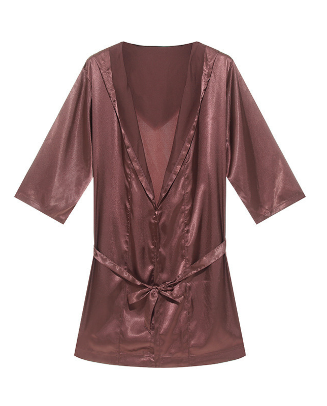 Herren Satin Bademantel R&B