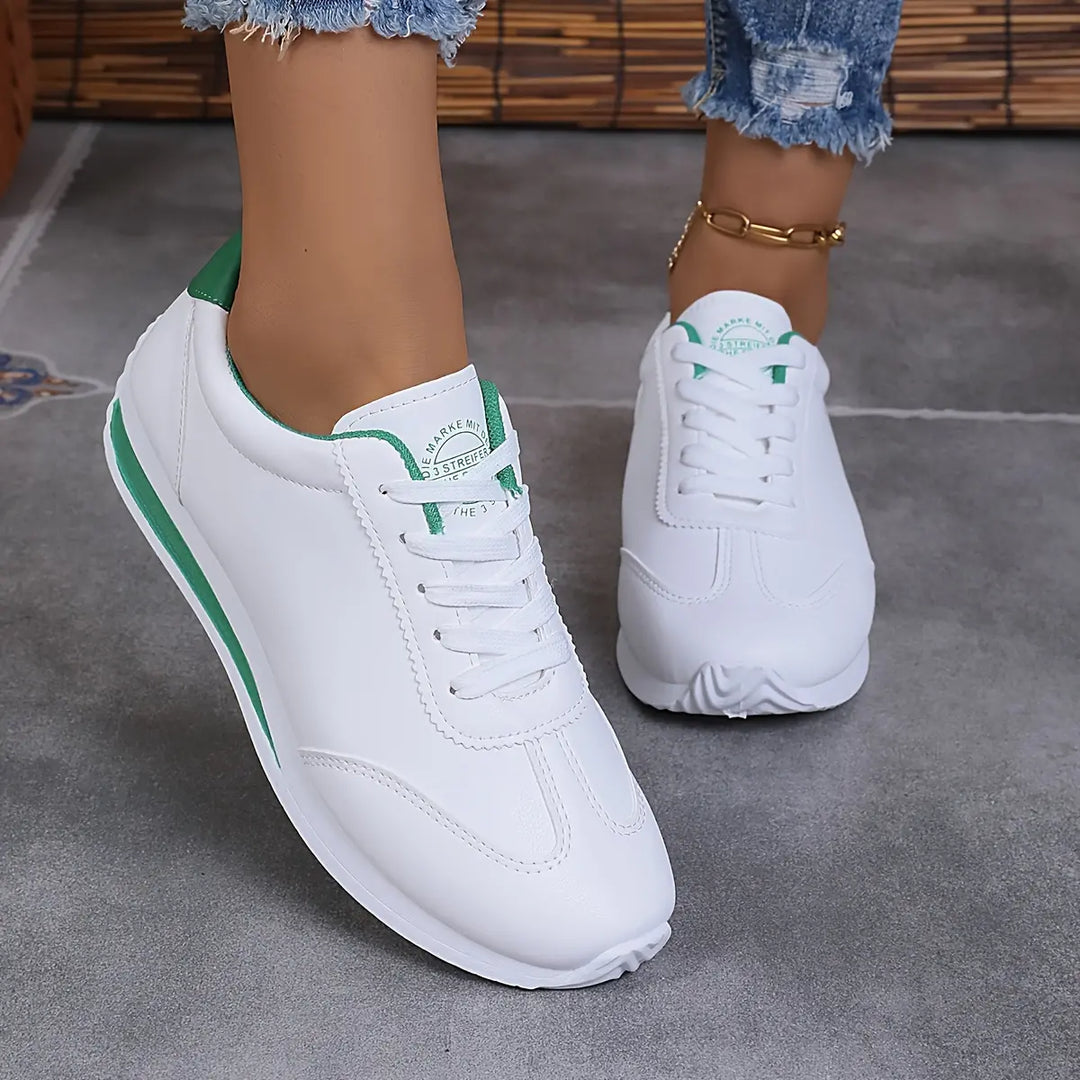 Einfarbige Freizeit-Sportschuhe für Damen mit dicken Sohlen R&B R&B