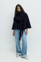 R&B | Übergröße Damen Manteljacke mit Gürtel