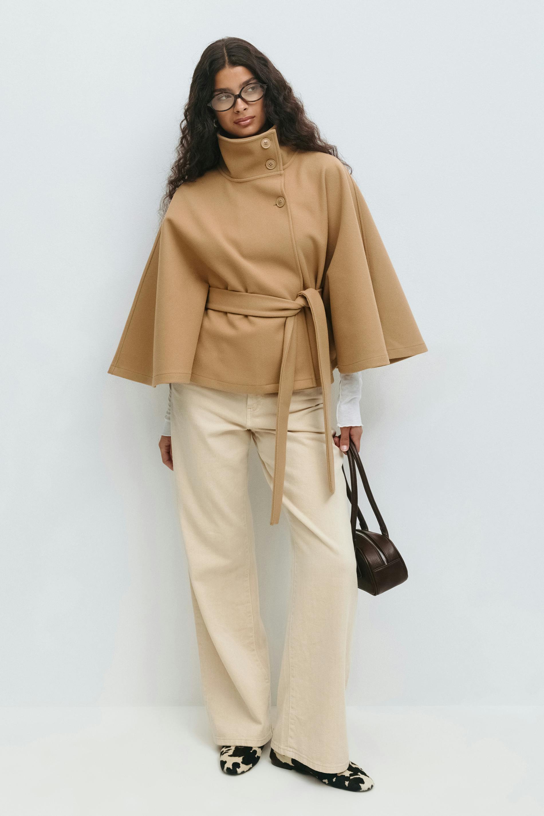 R&B | Übergröße Damen Manteljacke mit Gürtel