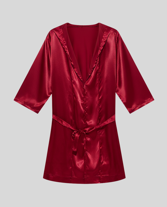 Herren Satin Bademantel R&B
