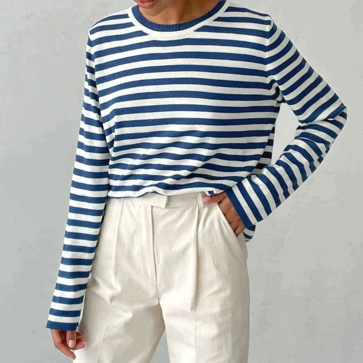 R&B | Gestreiftes T-Shirt Luxus Komfort Und Stil