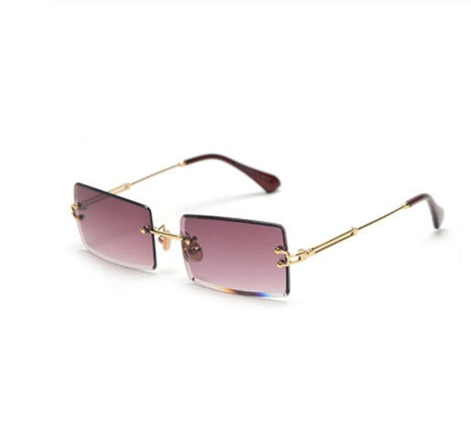 Heidi-Mode | Modische Rechteckige Sonnenbrille Im Retro Stil