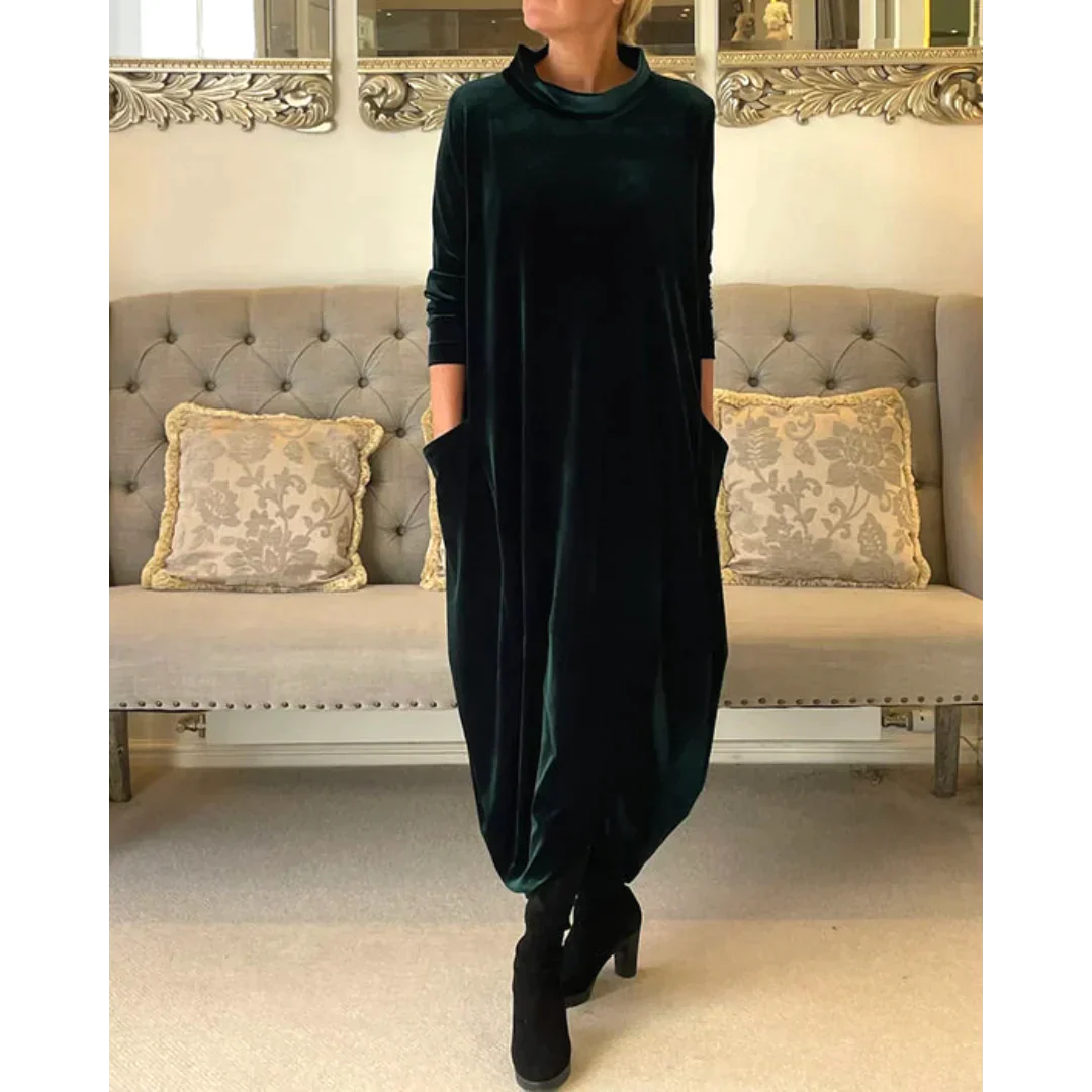 Rachel | Langes Kleid aus Samt