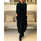 Rachel | Langes Kleid aus Samt