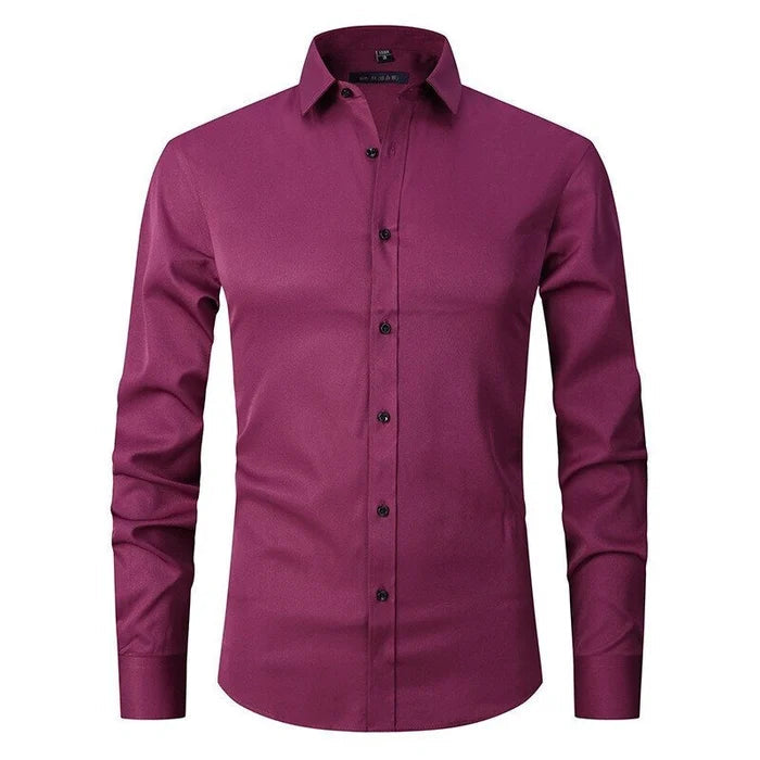 Bügelfreies Stretch Hemd Herren Slim Fit | R&B
