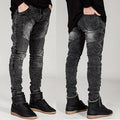 Herren Skinny Jeans mit strukturiertem Design und modischen Akzenten R&B