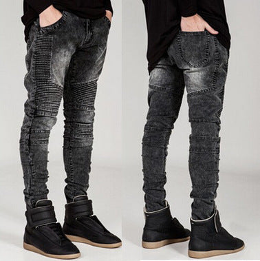 Herren Skinny Jeans mit strukturiertem Design und modischen Akzenten R&B