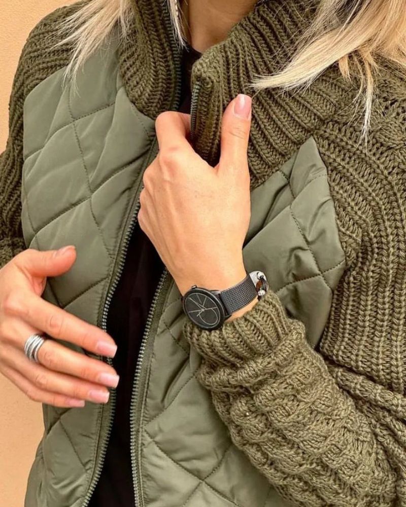 R&B | Freizeit Strickjacke mit Reißverschluss
