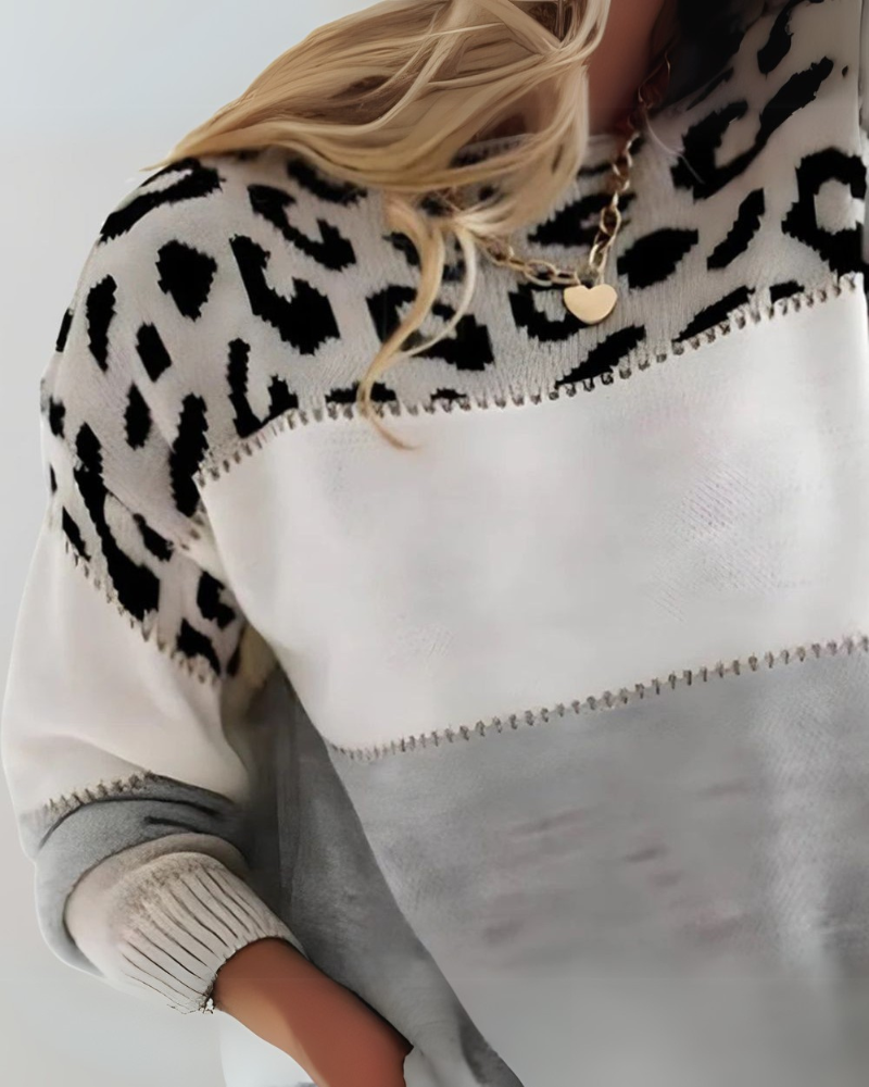 R&B | Leoparden Design Pullover