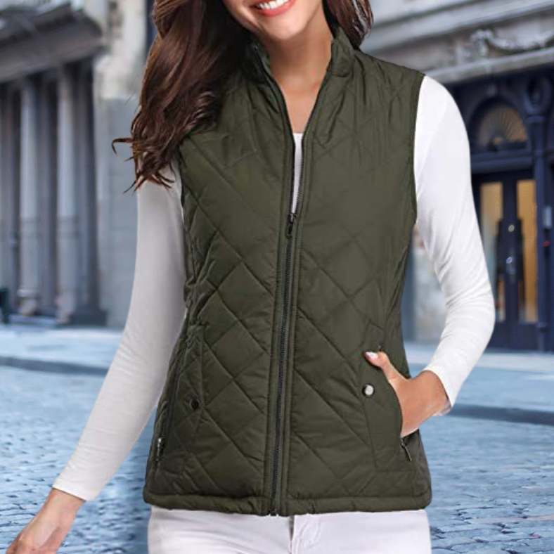 R&B | Elegante Steppjacke mit Zipper für Damen