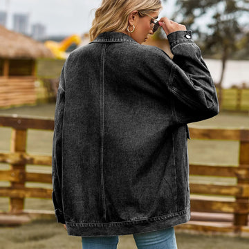 R&B | Denimcharm Klassisch Vintage Denim Jack für Damen