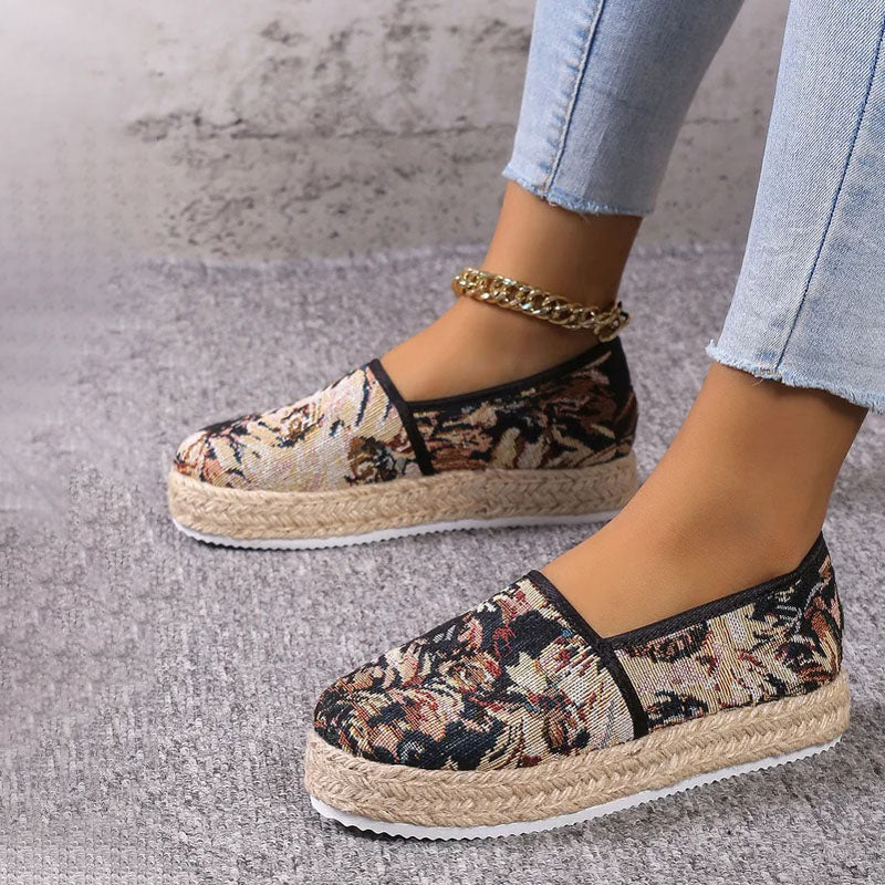 Vintage Plattform Slip-On Schuhe R&B