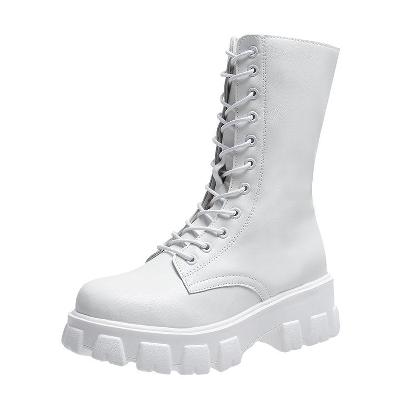 Stylische Damen Stiefel mit Schnürung R&B