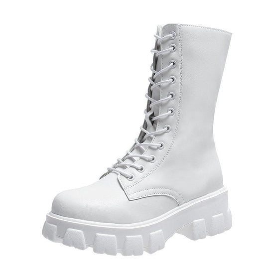 Stylische Damen Stiefel mit Schnürung R&B