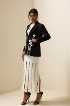 R&B | Kontrast Langarm Blazer Jacke