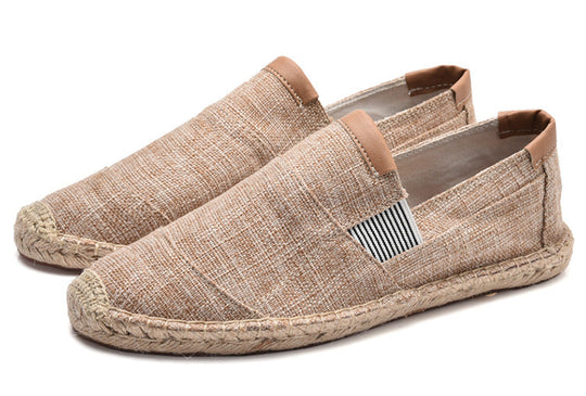 R&B | Boss Stilvolle Handgemachte Leinwandstrohschuhe Sommer-Chic