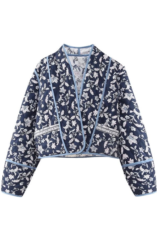 R&B | Kragen Wendbare Steppjacke in verkürzter Form