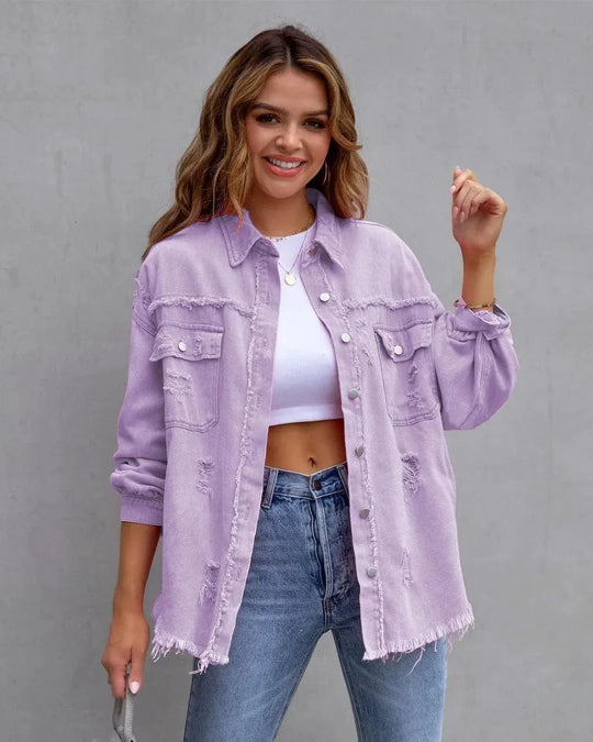 R&B | Damenbluse Aus Denim