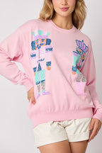 R&B | Weihnachtssoldat Pailletten Mode Lässiger Sweatshirt