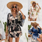 R&B | Kleid mit Blattdruck