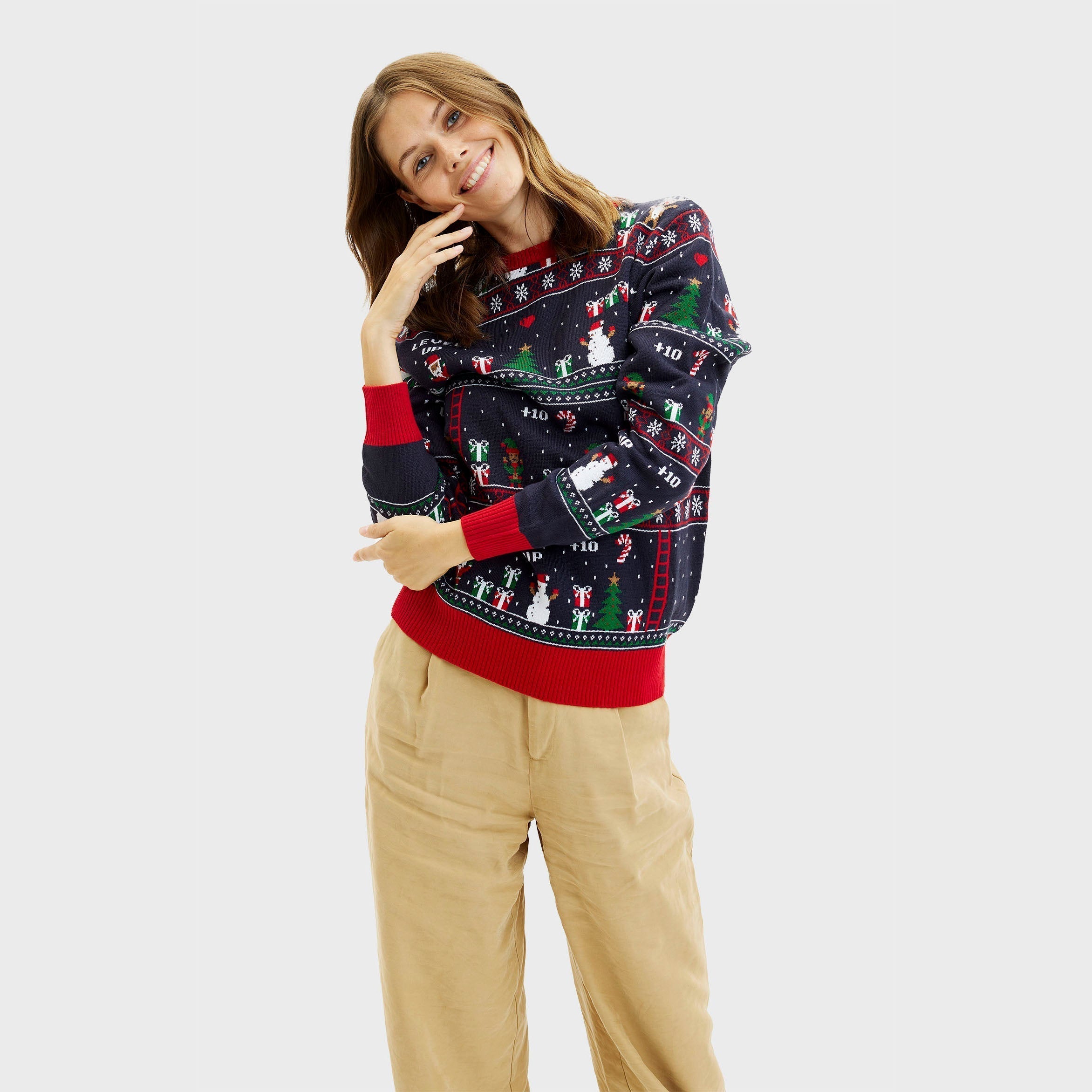 R&B | Vintage Gamer Weihnachts Pullover Damen