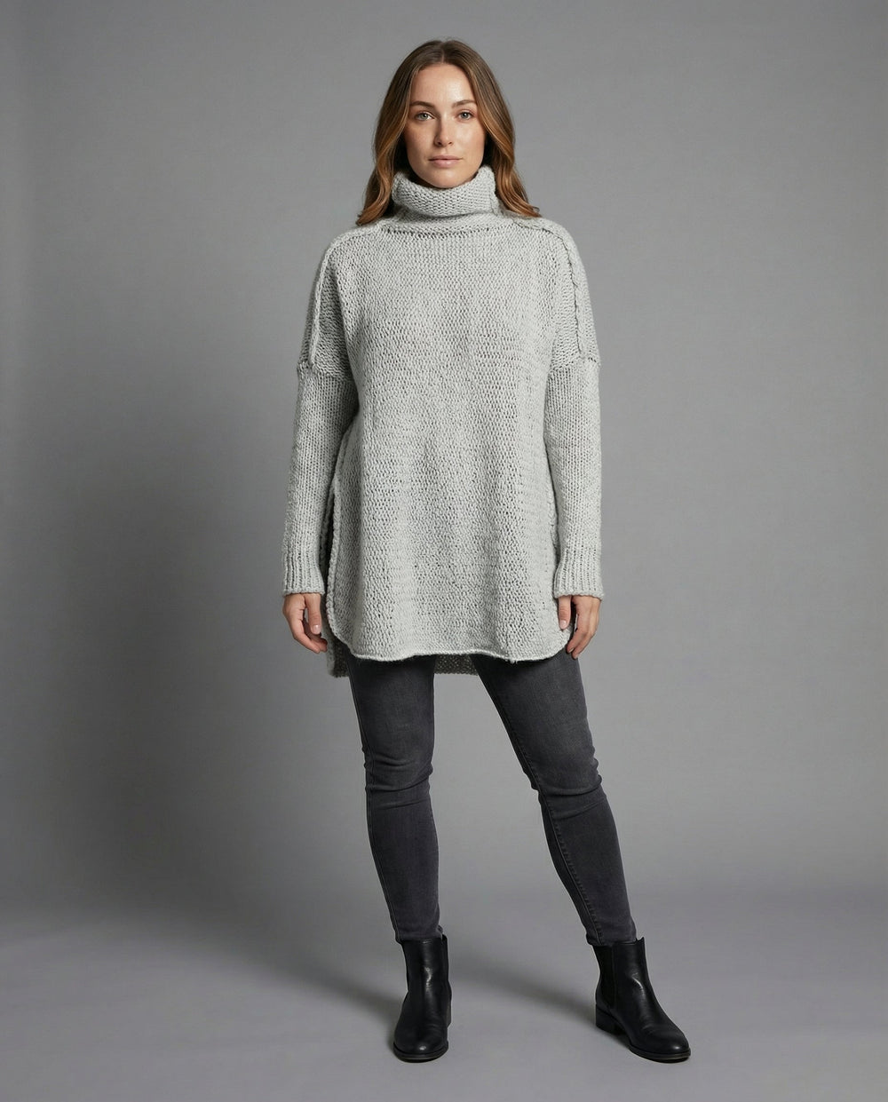 Langer Kuscheliger Strickpullover | R&B