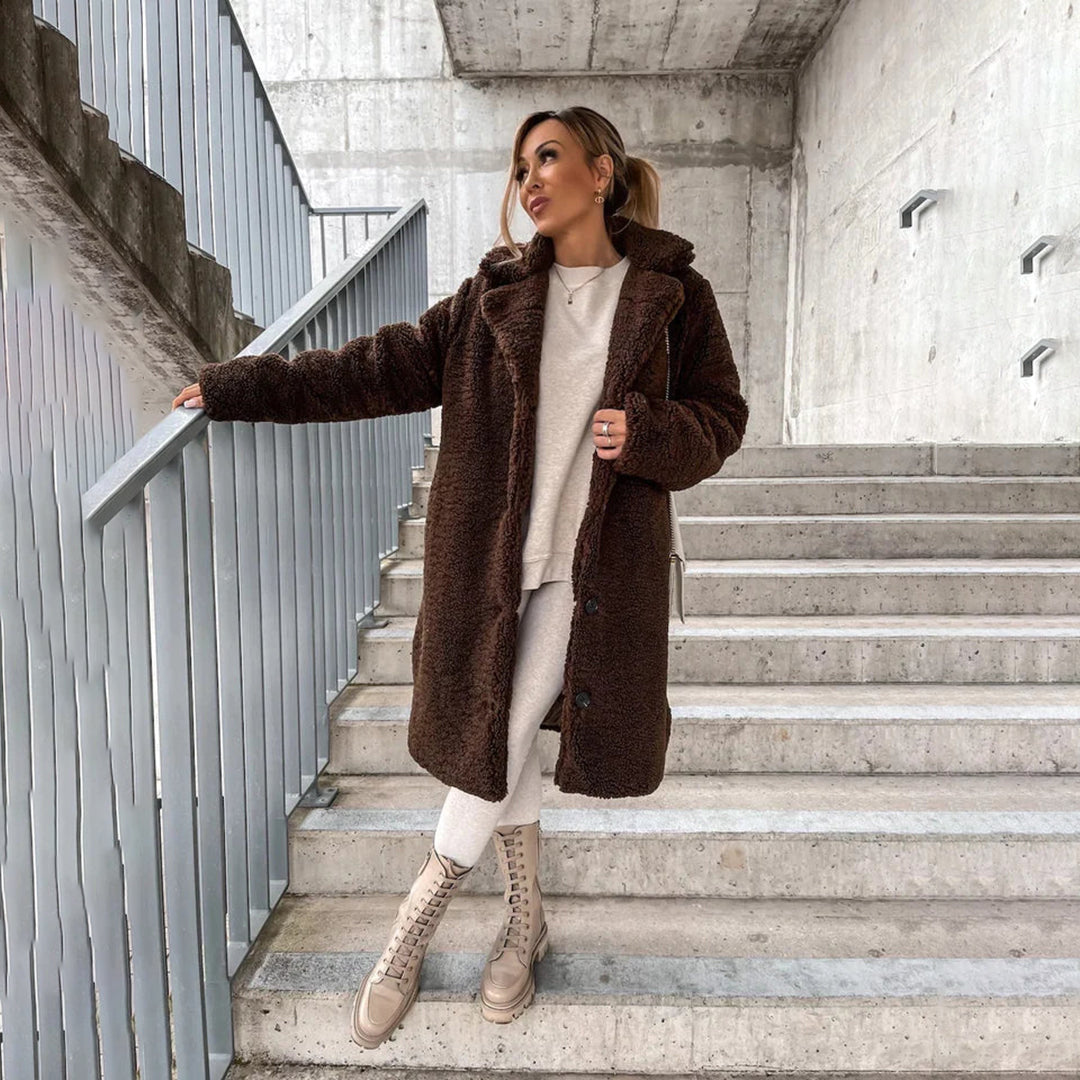 R&B | Damen Winter Lange Mantel - Langarm