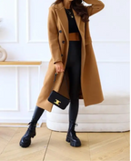 R&B | Lange Elegante Taillierte Trenchcoat Für Damen | Perfekt Für Herbst Und Winter