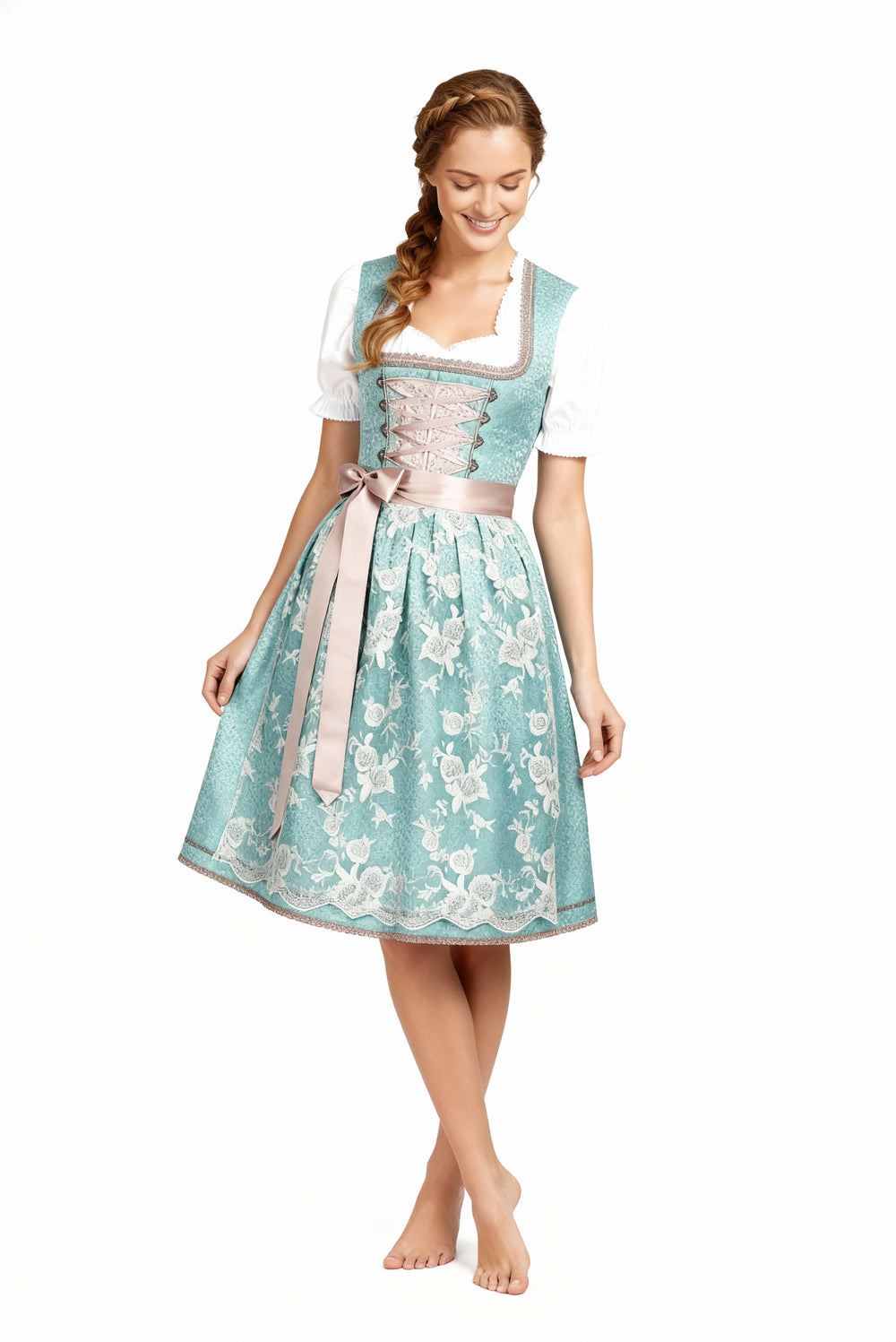 R&B | Einzigartige Damen Tracht mit Schürze Perfekt für Oktoberfest