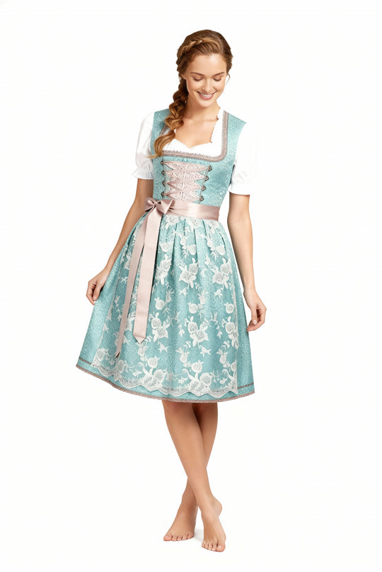 R&B | Einzigartige Damen Tracht mit Schürze Perfekt für Oktoberfest