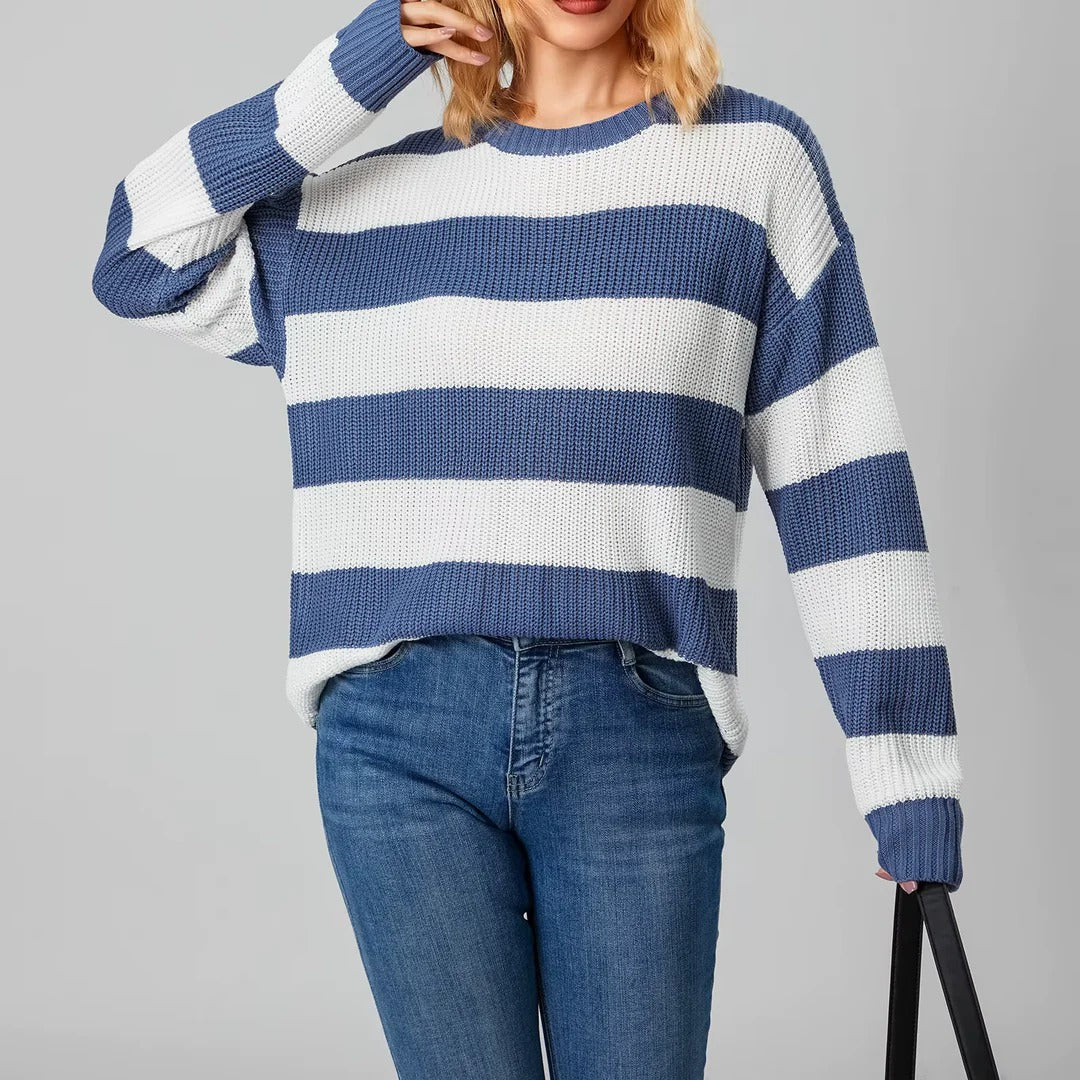 R&B | Streifen Strickpullover