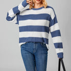 R&B | Streifen Strickpullover