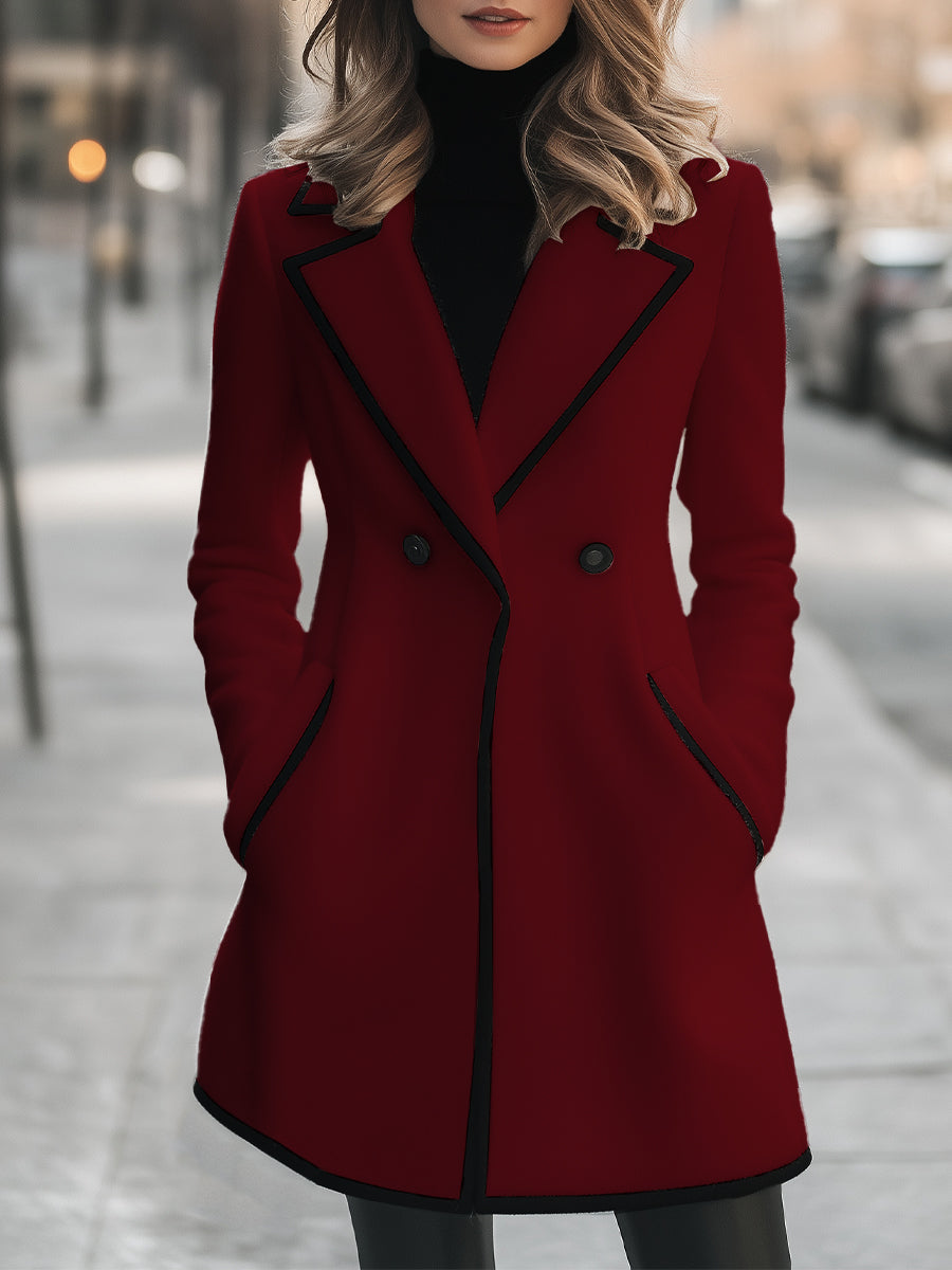 R&B | Duster - elegante Damenjacke mit schwarzen Akzenten
