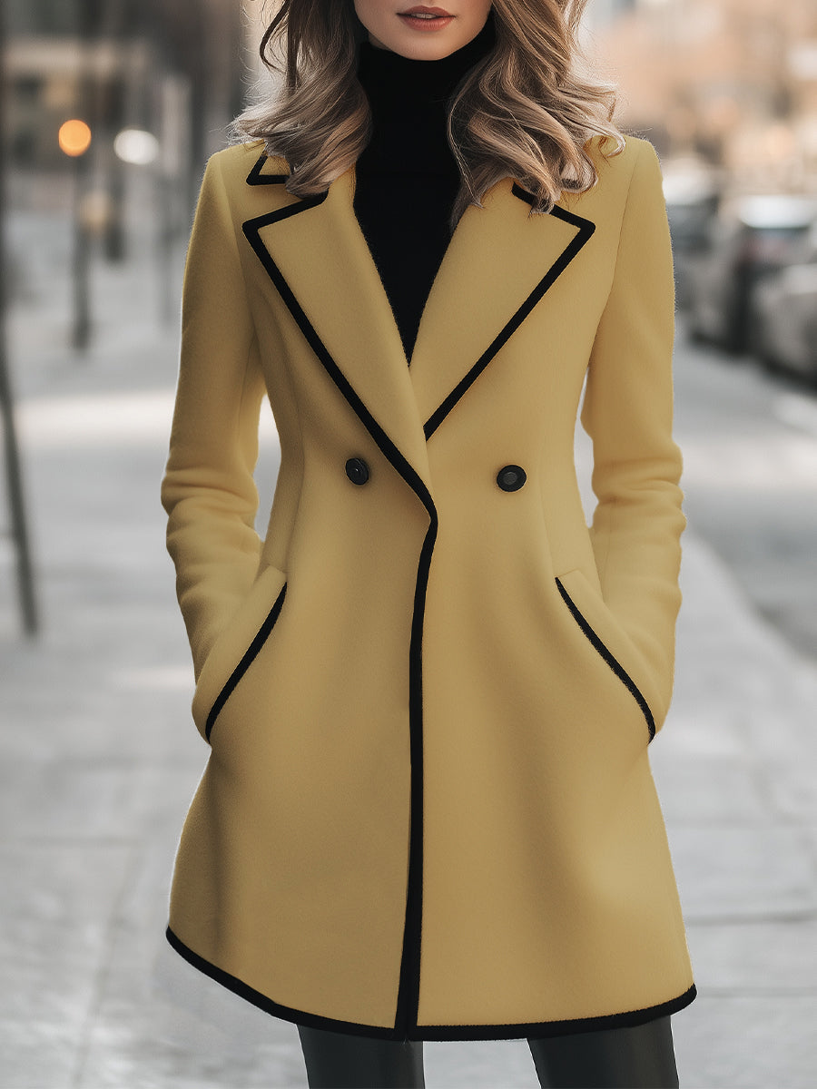 R&B | Duster - elegante Damenjacke mit schwarzen Akzenten