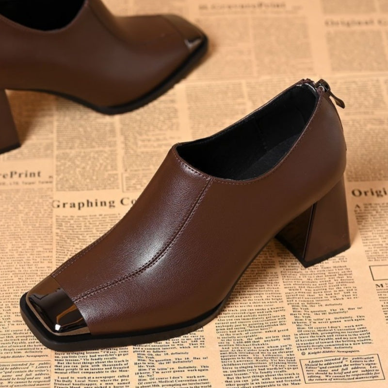 Klassische Lederoptik-Stiefeletten mit Reißverschluss R&B R&B