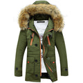 Herren Winterparka mit abnehmbarer Kapuze und praktischem Taschen-Design