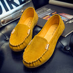 Damen Mokassins aus weichem Wildleder mit modischem Design R&B